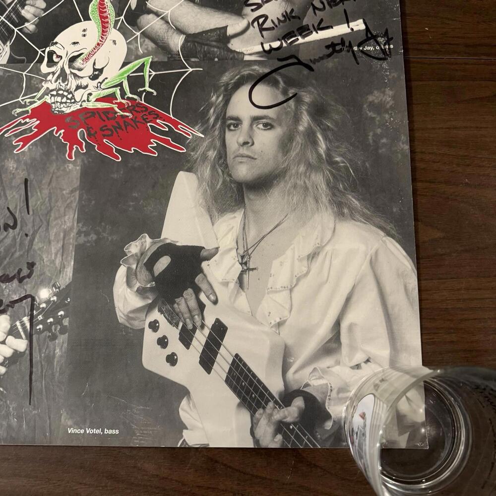 Vintage 1980s 1990s RARE Punk Rock Hair Band Concert Poster Spiders And Snakes - Picture 5 of 5